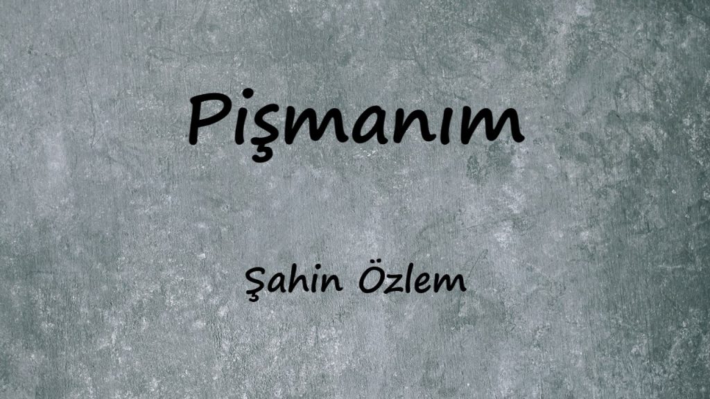 متن و ترجمه آهنگ Pişmanım از Şahin Özlem