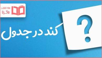 کند در جدول
