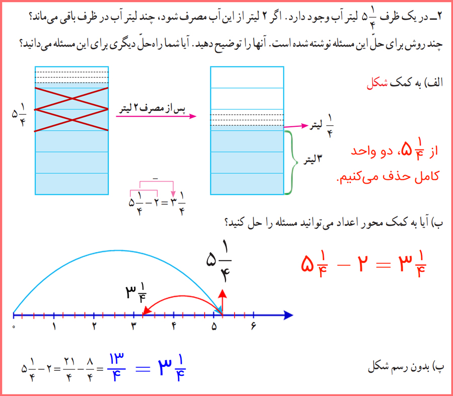 پاسخ فعالیت صفحه 28 ریاضی پنجم ابتدایی