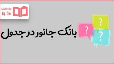 بانک جانور در جدول