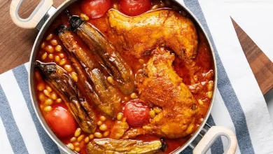 طرز تهیه خورش جوجه غوره بادمجان