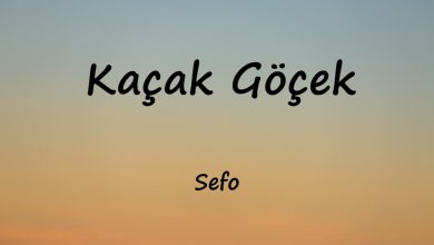 متن و ترجمه آهنگ Kaçak Göçek از Sefo