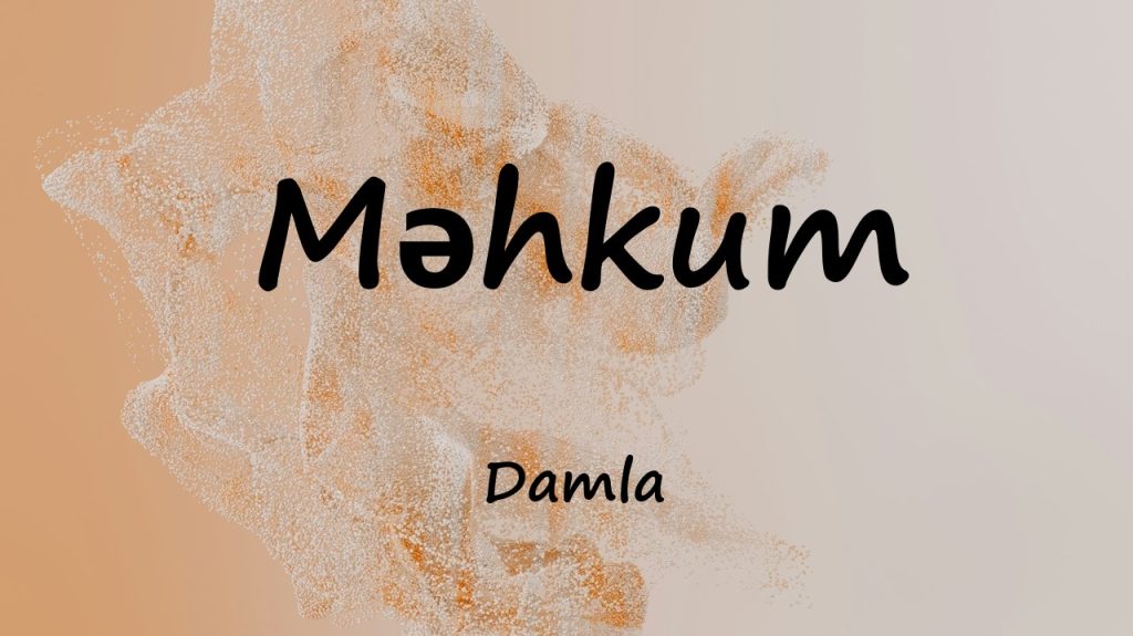 متن و ترجمه آهنگ Məhkum از Damla