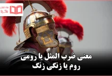 معنی ضرب المثل یا رومی روم یا زنگی زنگ