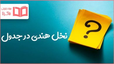 نخل هندی در جدول