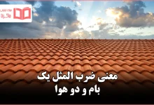 معنی ضرب المثل یک بام و دو هوا