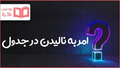 امر به نالیدن در جدول