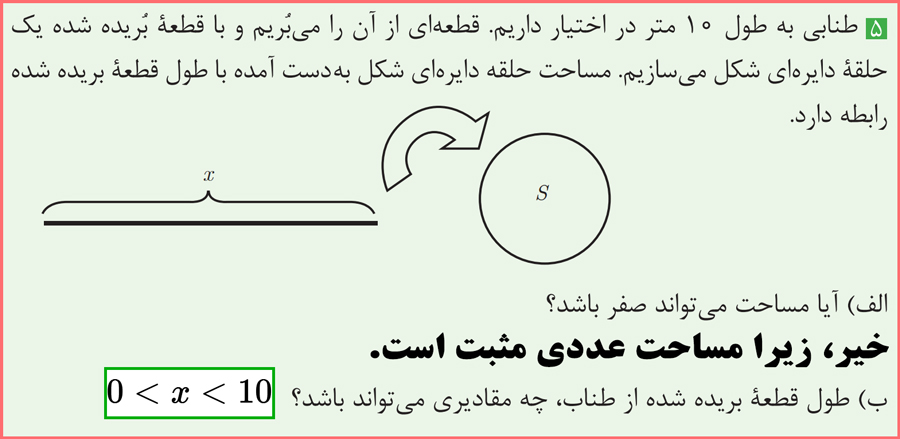 جواب سوالات صفحه 10 ریاضی یازدهم فنی حرفه ای با توضیح