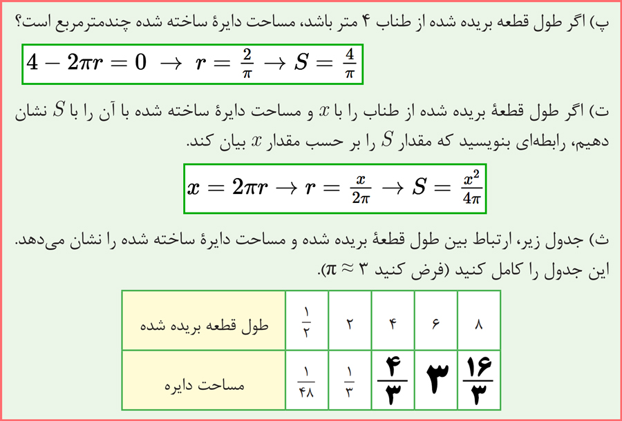 گام به گام تمرینات صفحه 11 ریاضی یازدهم هنرستان