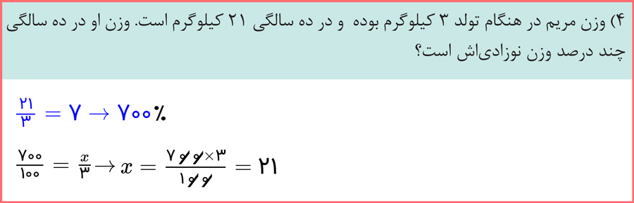 راه حل کاردرکلاس صفحه 58 ریاضی دهم فنی حرفه ای