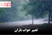 تعبیر خواب باران