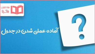 آماده عملی شدن در جدول