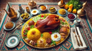 طرز تهیه چلو گوشت غاز