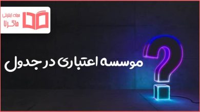 موسسه اعتباری در جدول