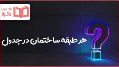 هر طبقه ساختمان در جدول