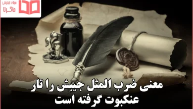 معنی ضرب المثل جیبش را تار عنکبوت گرفته است