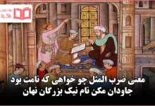 معنی ضرب المثل چو خواهی که نامت بود جاودان مکن نام نیک بزرگان نهان