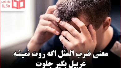 معنی ضرب المثل اگه روت نمیشه غربیل بگیر جلوت