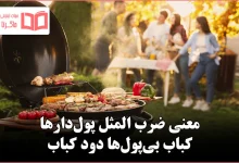 معنی ضرب المثل پول‌دار‌ها کباب بی‌پول‌ها دود