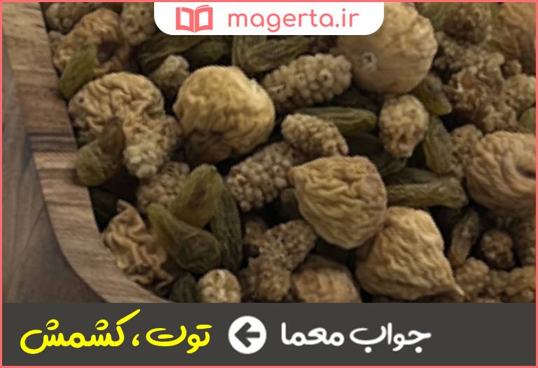 جواب معما خشکباری ریز و شیرین در جدول