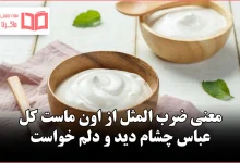 معنی ضرب المثل از اون ماست کل عباس چشام دید و دلم خواست