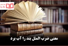 معنی ضرب المثل بند را آب برد