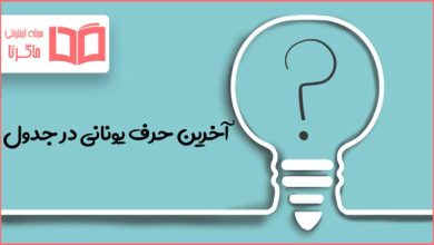 آخرین حرف یونانی در جدول