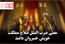 معنی ضرب المثل صلاح مملکت خویش خسروان دانند