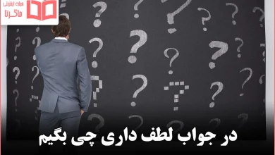 در جواب لطف داری چی بگیم