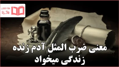 معنی ضرب المثل آدم زنده زندگی میخواد
