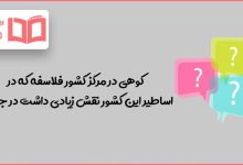 کوهی در مرکز کشور فلاسفه که در اساطیر این کشور نقش زیادی داشت در جدول