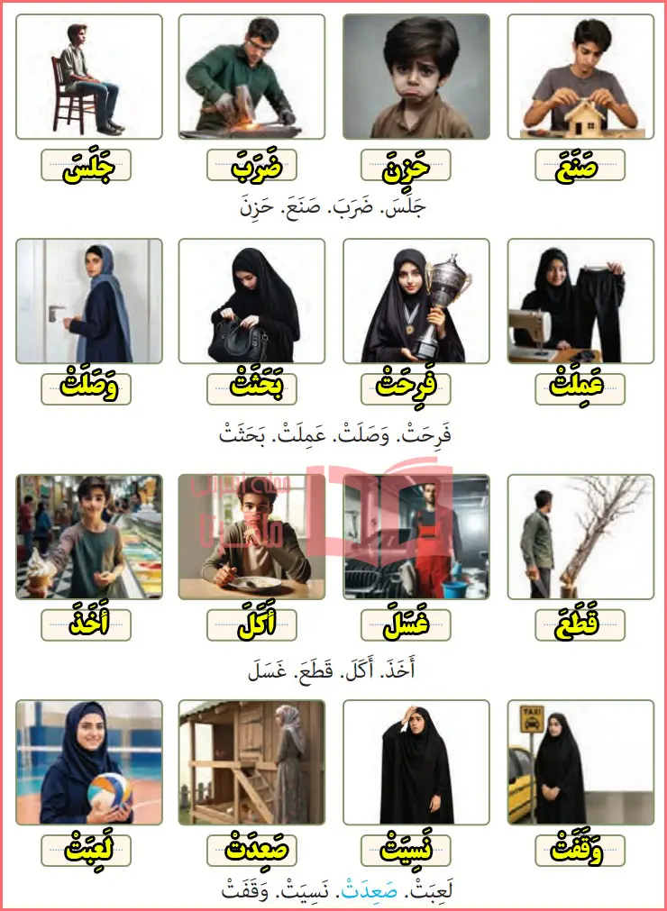 پاسخ تمرین برای خانه صفحه ۱۱۶ درس ۱۵ عربی هفتم
