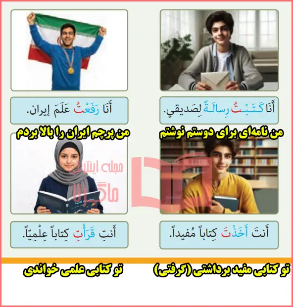 معنای متن بخش بدانیم صفحه ۱۰۰ درس ۱۳ عربی هفتم