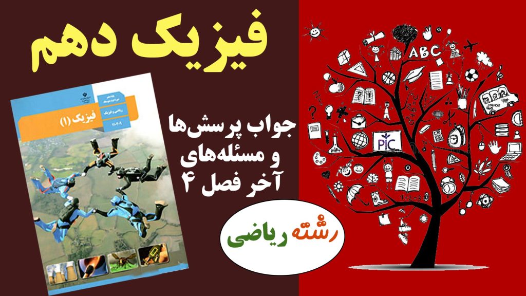 جواب پرسش ها و مسئله های فصل ۴ فیزیک پایه دهم ریاضی صفحه ۱۲۴ ، ۱۲۵ و ۱۲۶
