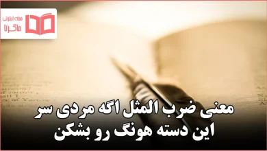 معنی ضرب المثل اگه مردی سر این دسته هونگ رو بشکن