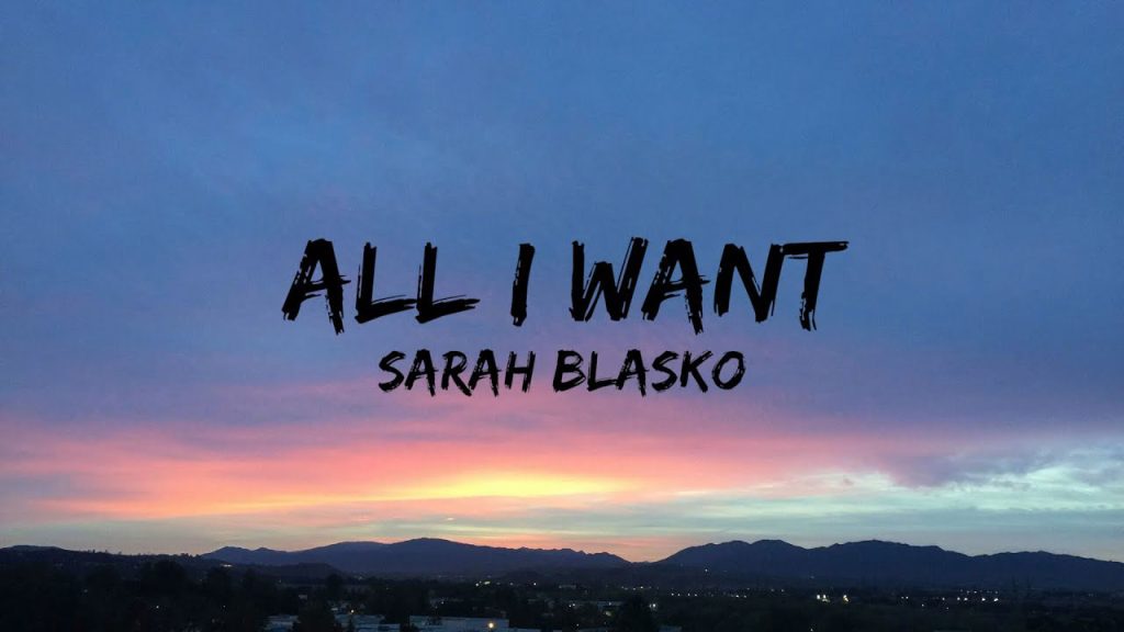 متن و ترجمه آهنگ All I Want از Sarah Blasko