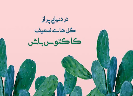 عکس متنی سنگین درباره گل و خار در مسیر زندگی
