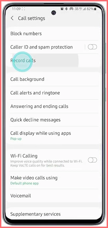 رکورد کردن مکالمه در موبایل سامسونگ