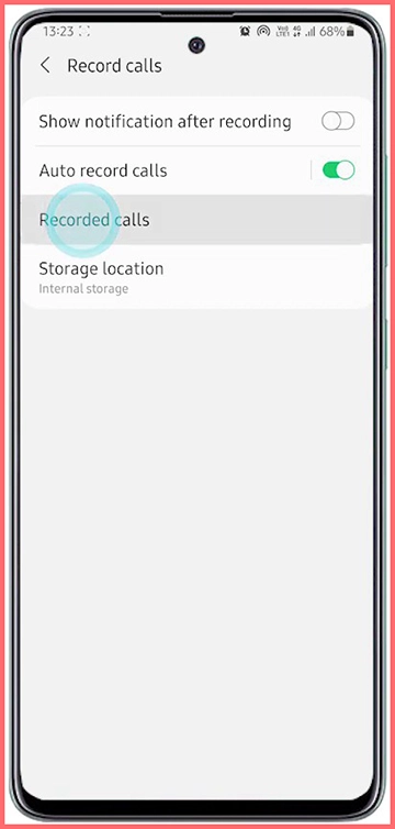 محل ذخیره سازی مکالمه های ضبط شده در گوشی سامسونگ