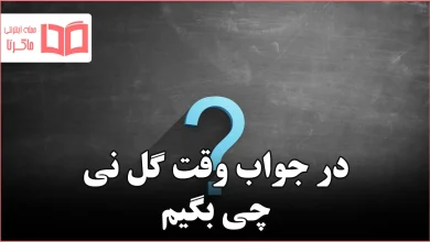 در جواب وقت گل نی چی بگیم
