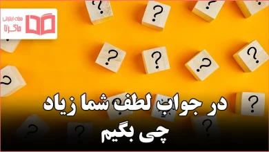 در جواب لطف شما زیاد چی بگیم