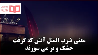 معنی ضرب المثل آتش که گرفت خشک و تر می سوزند