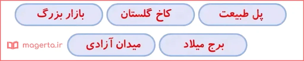 جواب سوال سوم درس ۱۳ نگارش ششم