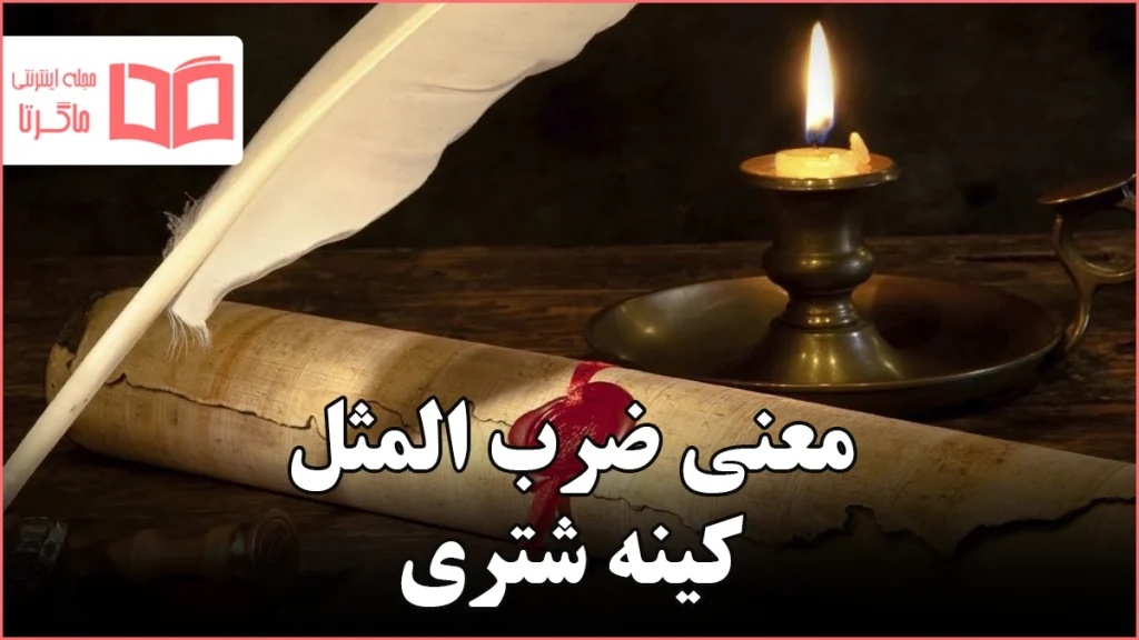 معنی ضرب المثل کینه شتری