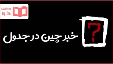 خبر چین در جدول