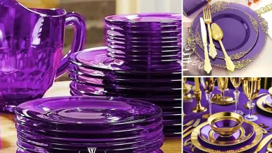 ظروف لاکچری بنفش