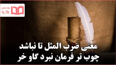 معنی ضرب المثل تا نباشد چوب تر فرمان نبرد گاو خر