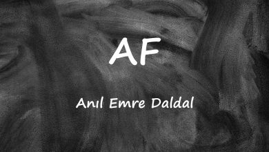 متن و ترجمه آهنگ AF از Anıl Emre Daldal