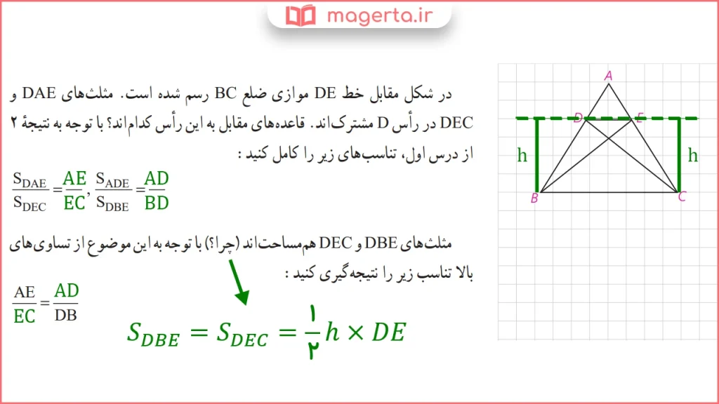 جواب سوال متن صفحه ۳۴ هندسه دهم