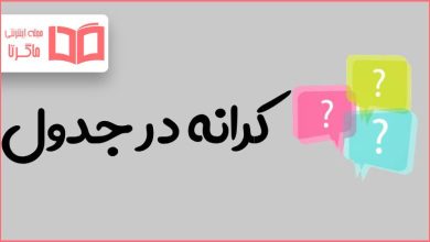 کرانه در جدول
